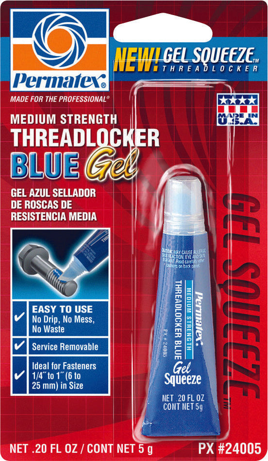 PERMATEX THREADLOCKER BLUE GEL 5G 24005