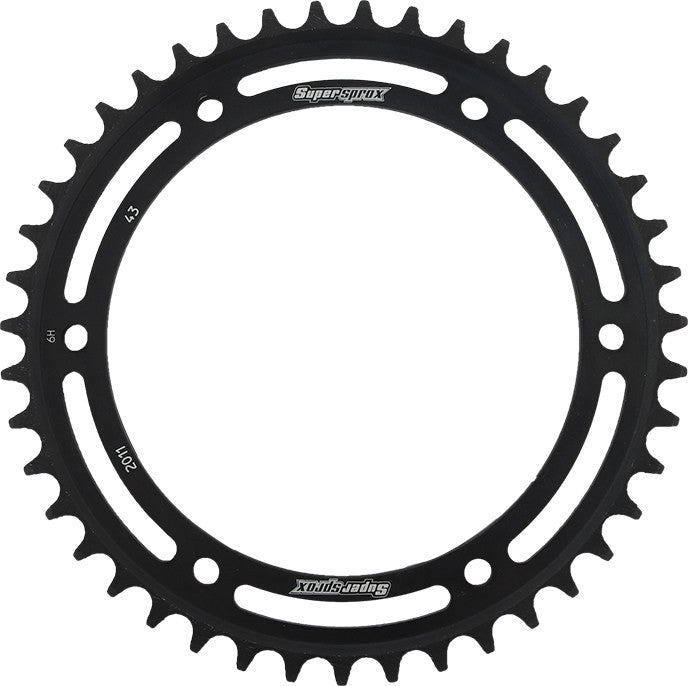 SUPERSPROX STEEL SPROCKET 43T BLACK RFE-2011-43-BLK