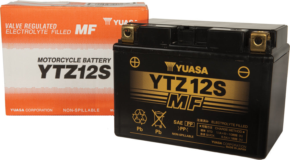 YUASA BATTERY YTZ12S SEALED FACTORY ACTIVATED YUAM7212A-atv motorcycle utv parts accessories gear helmets jackets gloves pantsAll Terrain Depot