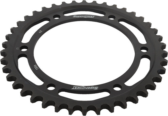 SUPERSPROX STEEL SPROCKET 42T BLACK RFE-1306-42-BLK