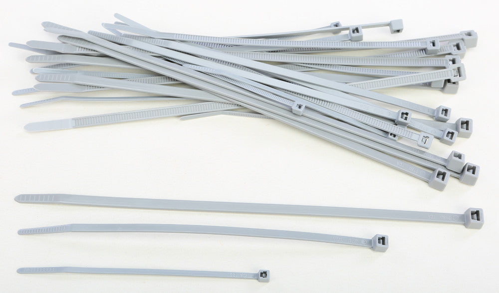 HELIX ASSORTED CABLE TIES GREY 30/PK 303-4688-atv motorcycle utv parts accessories gear helmets jackets gloves pantsAll Terrain Depot