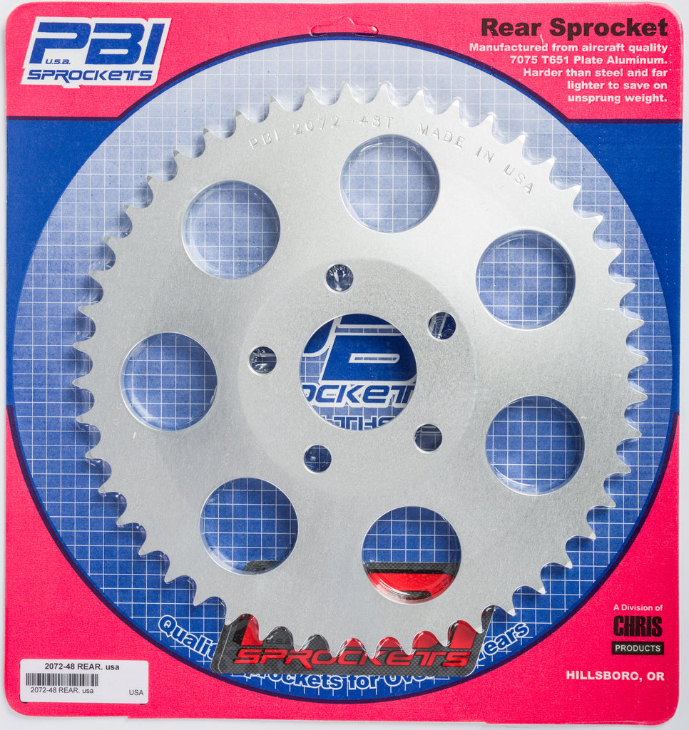 PBI REAR ALUMINUM SPROCKET 48T 2072-48-HD-atv motorcycle utv parts accessories gear helmets jackets gloves pantsAll Terrain Depot