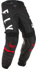 Load image into Gallery viewer, FLY RACING KINETIC K120 PANTS BLACK/WHITE/RED SZ 22 373-43322