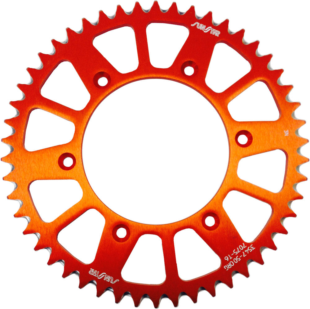 SUNSTAR REAR SPROCKET ALUMINUM ORANGE 50T 5-354750OR-atv motorcycle utv parts accessories gear helmets jackets gloves pantsAll Terrain Depot