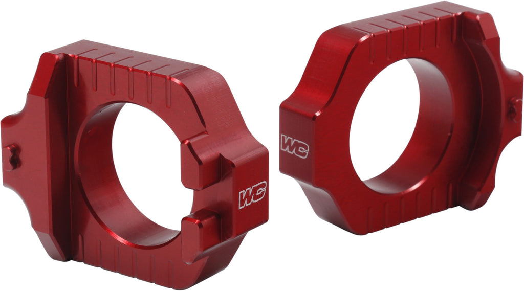 WORKS AXLE BLOCKS ELITE YAM RED 17-285