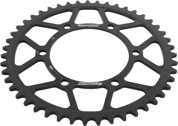 SUPERSPROX STEEL SPROCKET 47T BLACK RFE-486-47-BLK