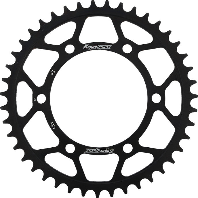 SUPERSPROX STEEL SPROCKET 43T BLACK RFE-486-43-BLK