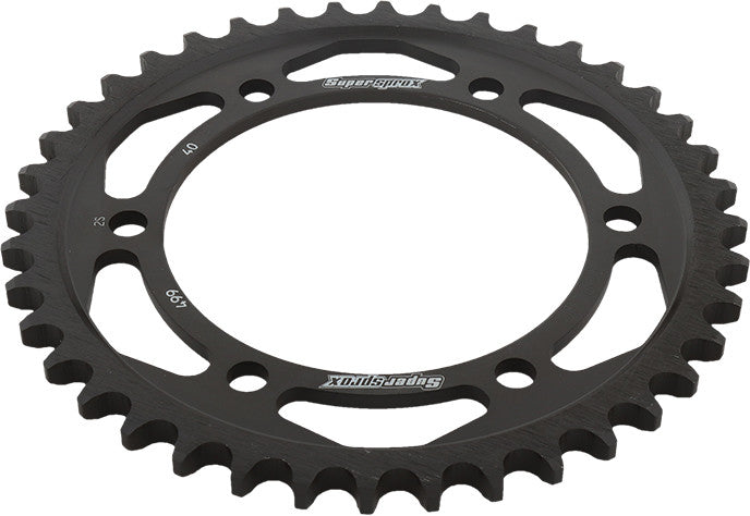 SUPERSPROX STEEL SPROCKET 40T BLACK RFE-499-40-BLK