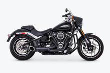 Load image into Gallery viewer, FREEDOM TURNOUT 2-1 BLACK W/BLACK SCULPTD TIP M8 SOFTAIL HD00810