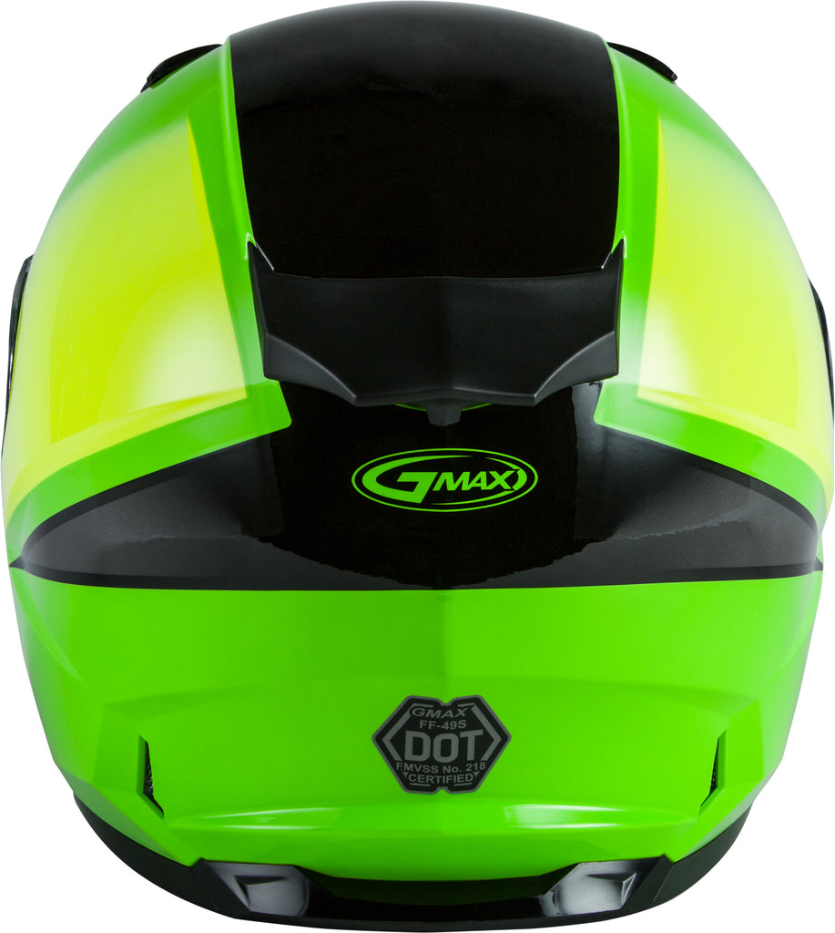 GMAX FF-49S FULL-FACE HAIL SNOW HELMET NEON GRN/HI-VIS/BLK LG G2495676