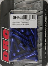 Load image into Gallery viewer, DRC ALUMINUM TAPER BOLTS BLUE M6X35MM 20/PK D58-52-635