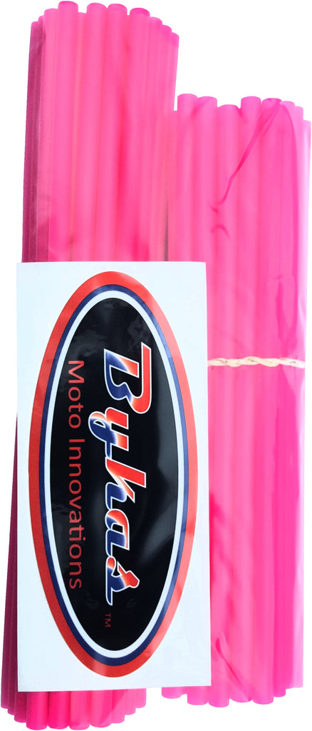 BYKAS SPOKE WRAPS NEON PINK 72/PK 21"/19" SN-P