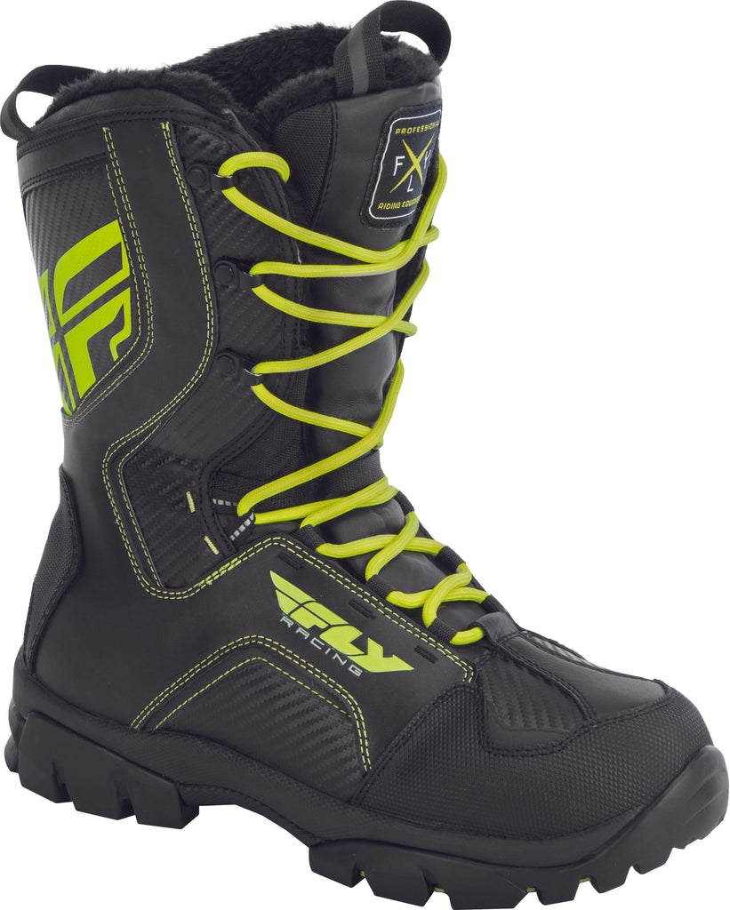 FLY RACING MARKER BOOTS BLACK/HI-VIS SZ 15 361-97815