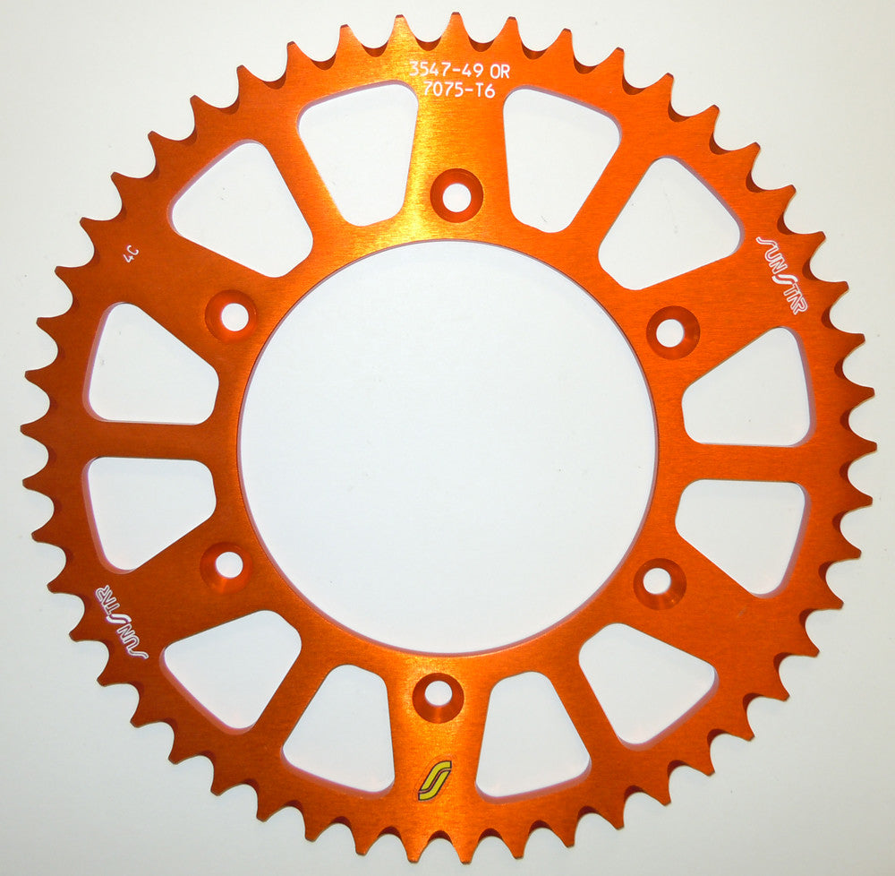 SUNSTAR SPROCKET REAR 49T ORANGE 5-354749OR-atv motorcycle utv parts accessories gear helmets jackets gloves pantsAll Terrain Depot