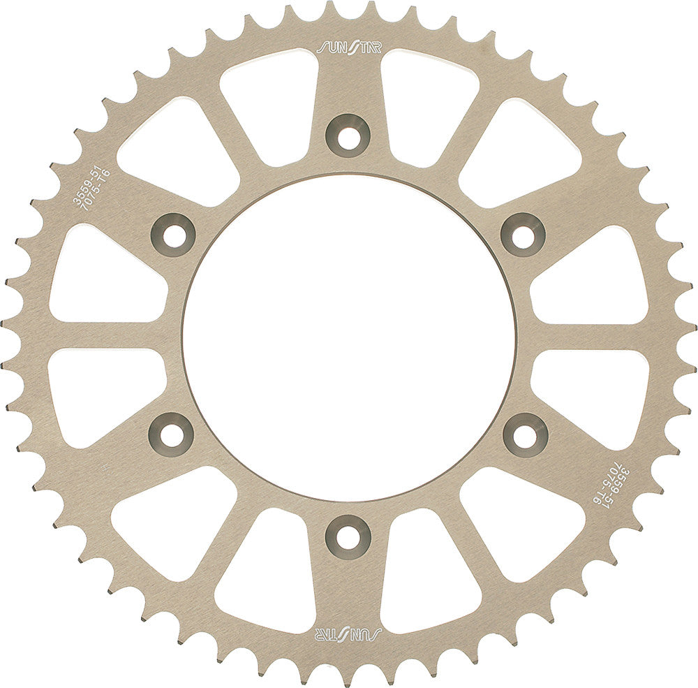 SUNSTAR REAR SPROCKET ALUMINUM 53T 5-361953-atv motorcycle utv parts accessories gear helmets jackets gloves pantsAll Terrain Depot