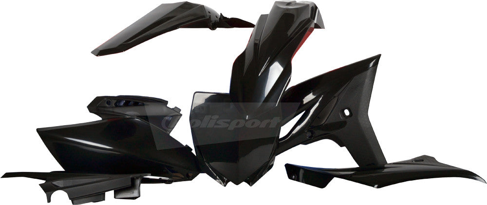 POLISPORT PLASTIC BODY KIT BLACK 90260