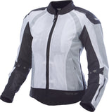 FLY RACING WOMEN'S COOLPRO MESH JACKET WHITE/BLACK LG 477-8056-4