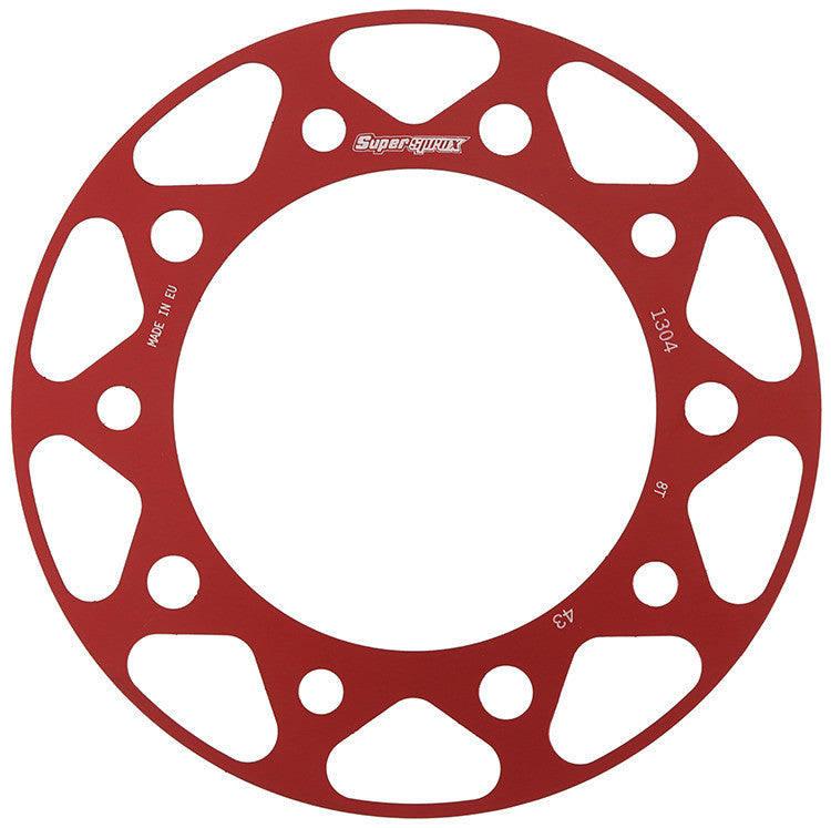 SUPERSPROX EDGE SPROCKET DISK RED RACD-1304-43-RED