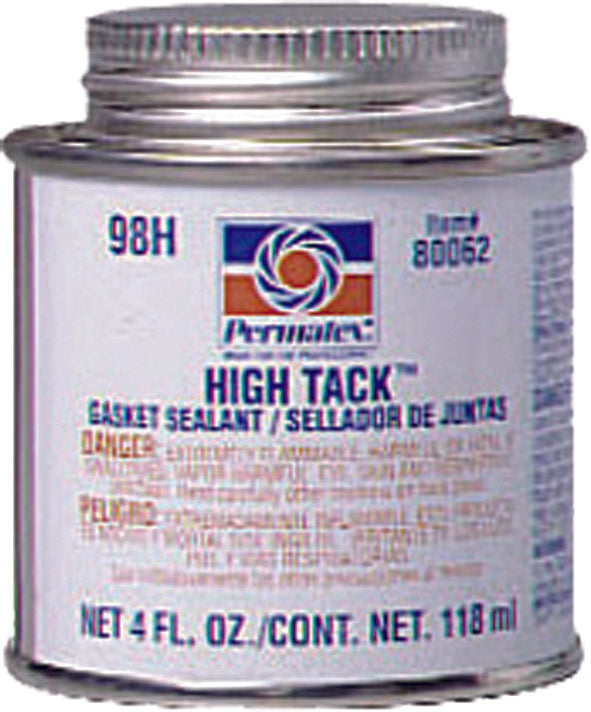 PERMATEX HIGH TACK GASKET SEALANT BRUSH TOP 4OZ 80062