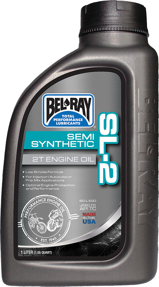 BEL-RAY SL-2 SEMI-SYNTHETIC 2T ENGINE OIL 1L 99460-B1LW