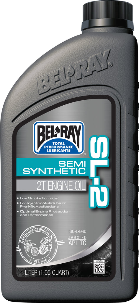 BEL-RAY SL-2 SEMI-SYNTHETIC 2T ENGINE OIL 1L 99460-B1LW