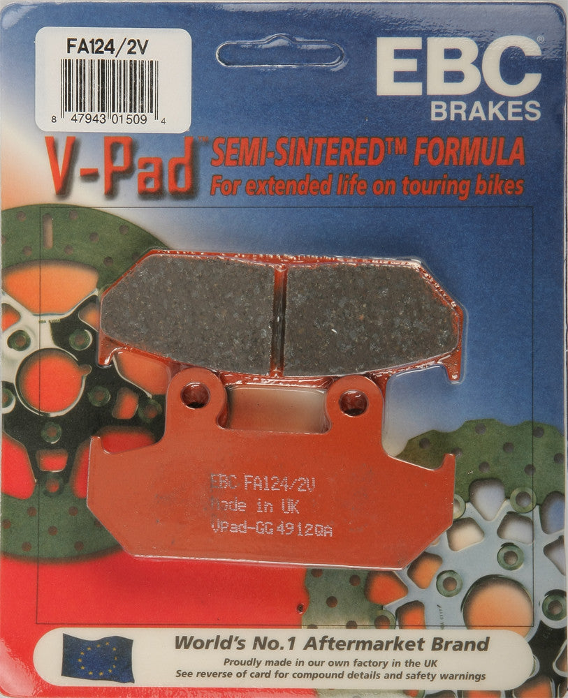 EBC BRAKE PADS V-SERIES FA124/2V-atv motorcycle utv parts accessories gear helmets jackets gloves pantsAll Terrain Depot