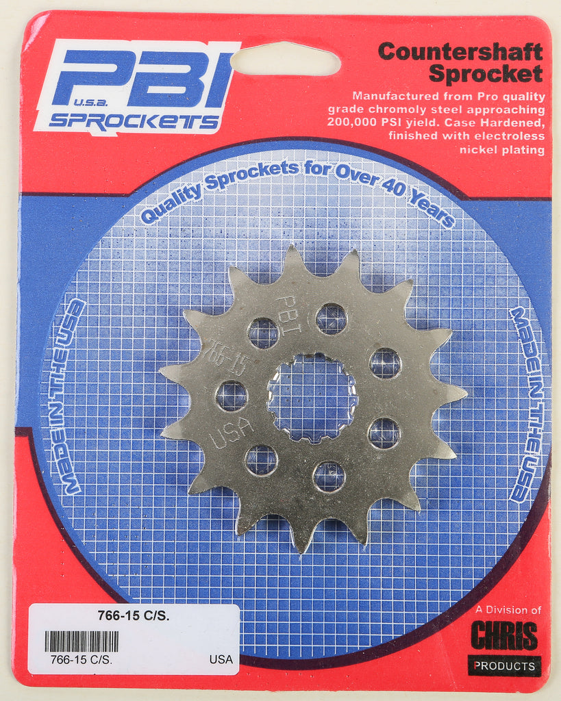 PBI COUNTERSHAFT STEEL SPROCKET 15T 766-15