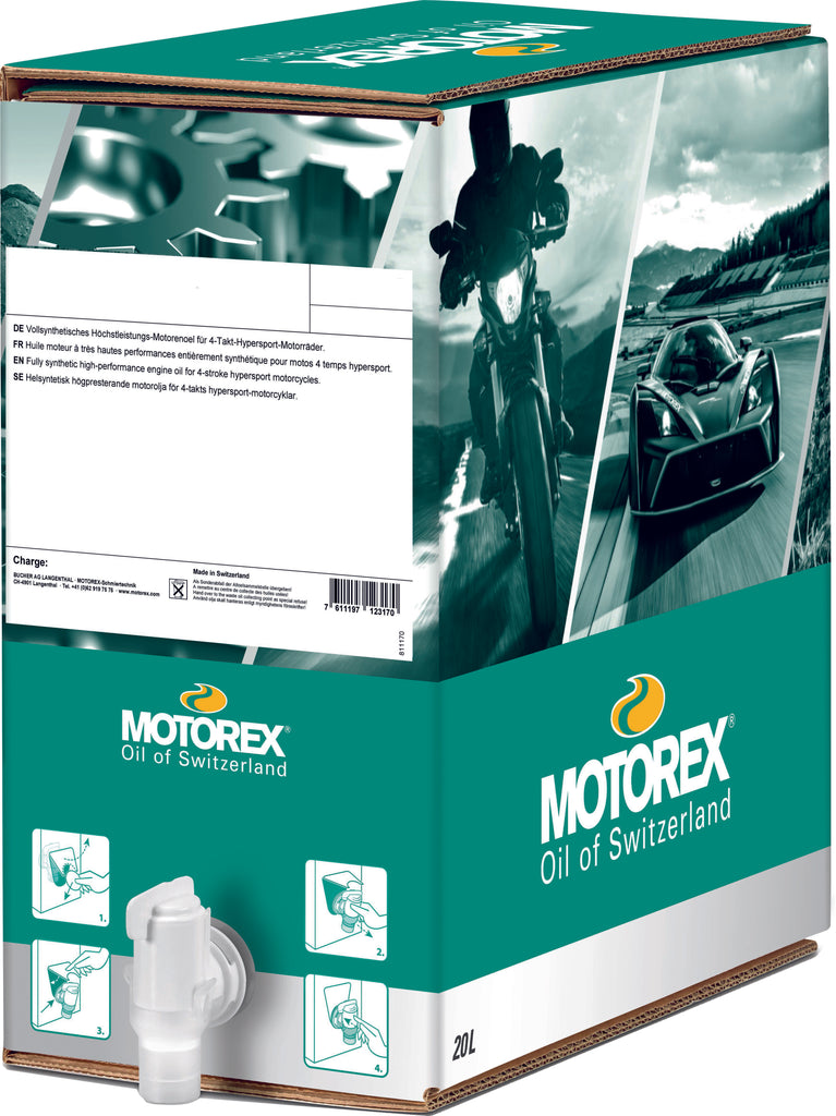 MOTOREX TOP SPEED 4T 10W40 20L BIB FULL SYNTHETIC 196060