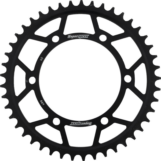 SUPERSPROX STEEL SPROCKET 45T BLACK RFE-499-45-BLK