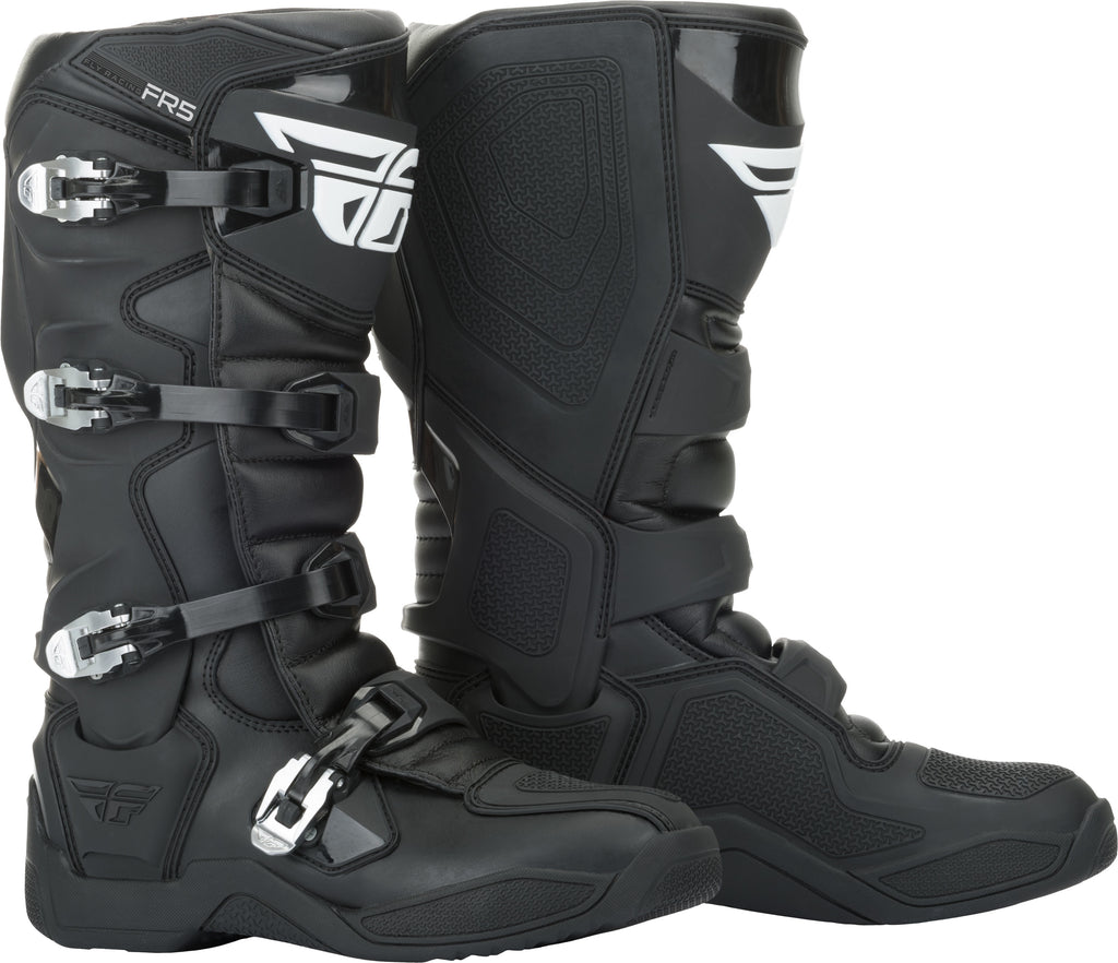 FLY RACING FR5 BOOTS BLACK SZ 07 364-70007