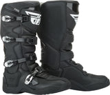 FLY RACING FR5 BOOTS BLACK SZ 08 364-70008