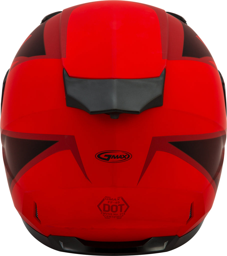 GMAX FF-49 FULL-FACE DEFLECT HELMET MATTE RED/BLACK XL G1494037