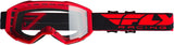 FLY RACING FOCUS GOGGLE RED W/CLEAR LENS FLA-008