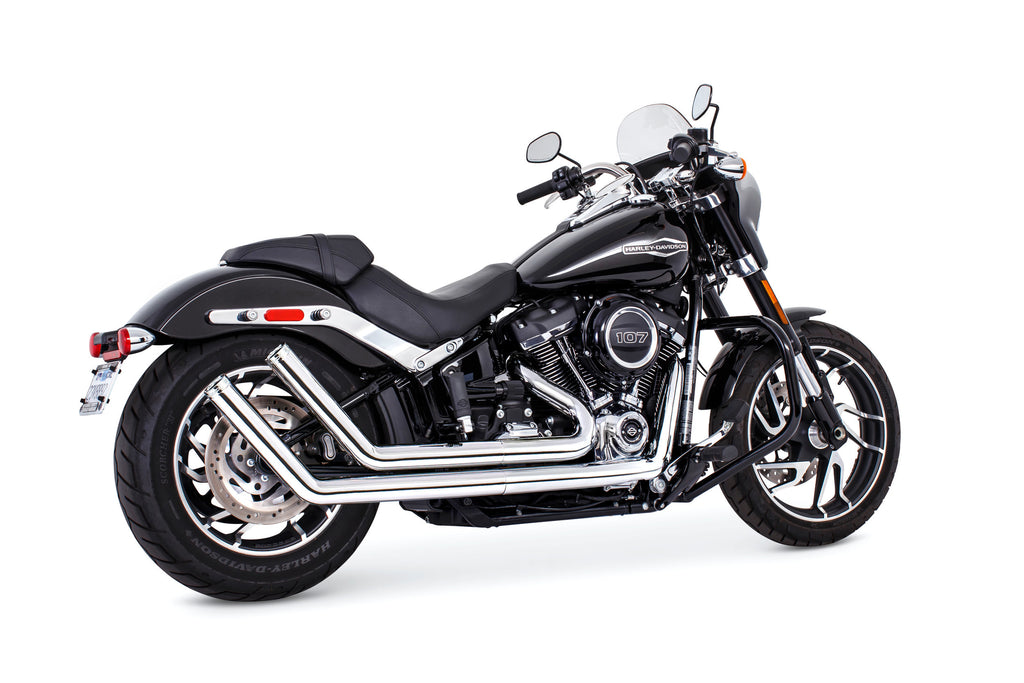 FREEDOM UPSWEEP W/STAR END CAP CHROME W/CHROME TIP M8 SOFTAIL HD00758