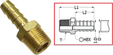 Load image into Gallery viewer, SP1 1/4 PIPE TO 3/8 HOSE BARB FITT MR-07305