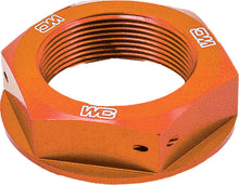 Load image into Gallery viewer, WORKS STEERING STEM NUT (ORANGE) 24-380