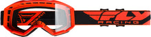 Load image into Gallery viewer, FLY RACING YOUTH FOCUS GOGGLE ORANGE W/CLEAR LENS FLC-005