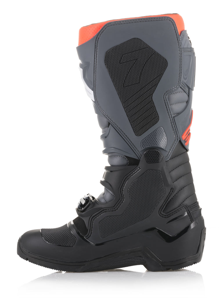 ALPINESTARS TECH 7 ENDURO BOOTS BLACK/GREY/RED SZ 11 2012114-1133-11