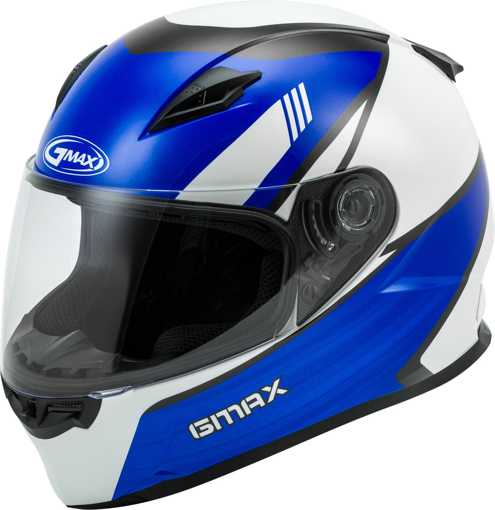 GMAX FF-49 FULL-FACE DEFLECT HELMET WHITE/BLUE XL G1494517