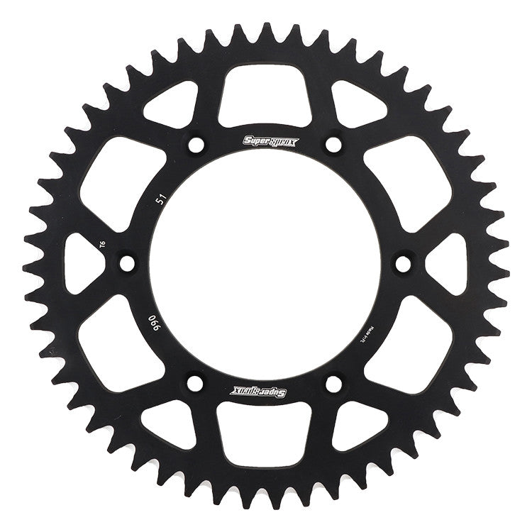 SUPERSPROX ALUMINUM SPROCKET 51T BLACK RAL-990-51-BLK