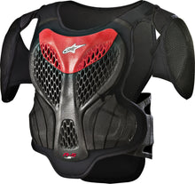 Load image into Gallery viewer, ALPINESTARS YOUTH A-5 S BODY ARMOR BLACK/RED YL/YX 6740518-13-L/X