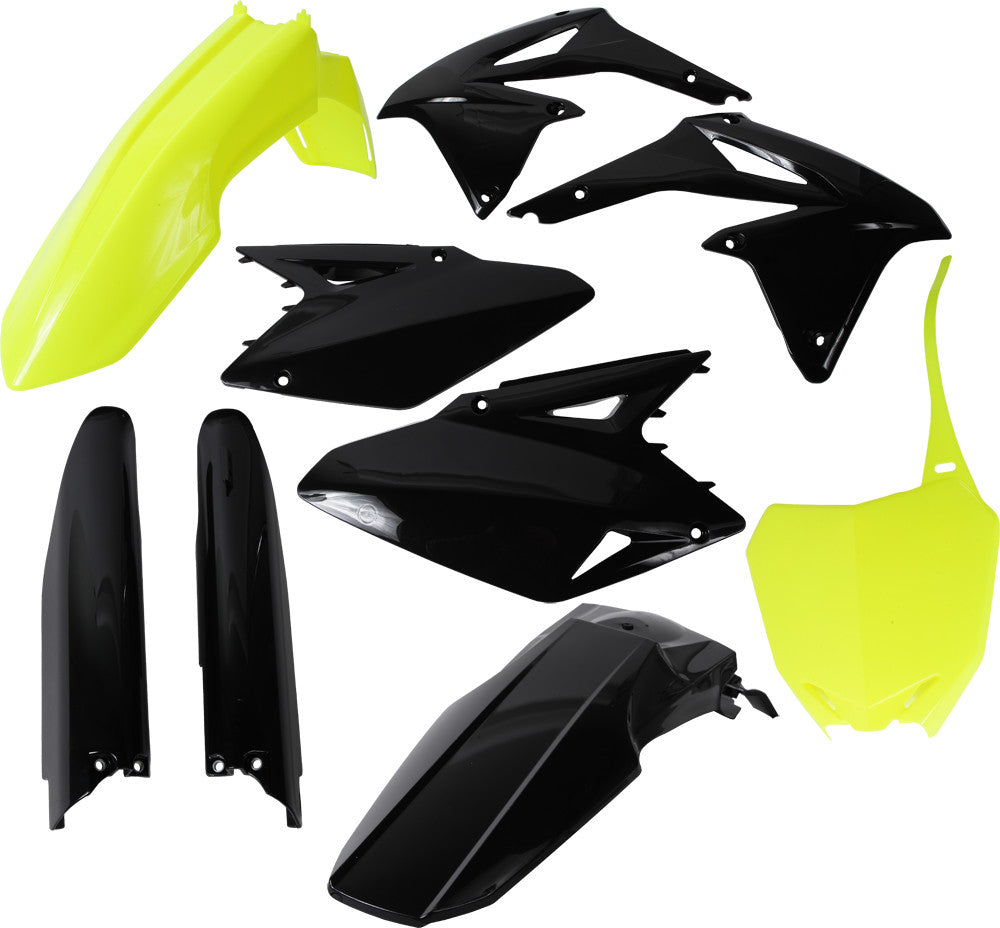 ACERBIS FULL PLASTIC KIT FLUORESCENT YELLOW/BLACK 2198045137-atv motorcycle utv parts accessories gear helmets jackets gloves pantsAll Terrain Depot