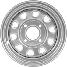 Load image into Gallery viewer, ITP DELTA STEEL WHEEL SILVER 12X7 3+4 4/137 REAR 1225565032