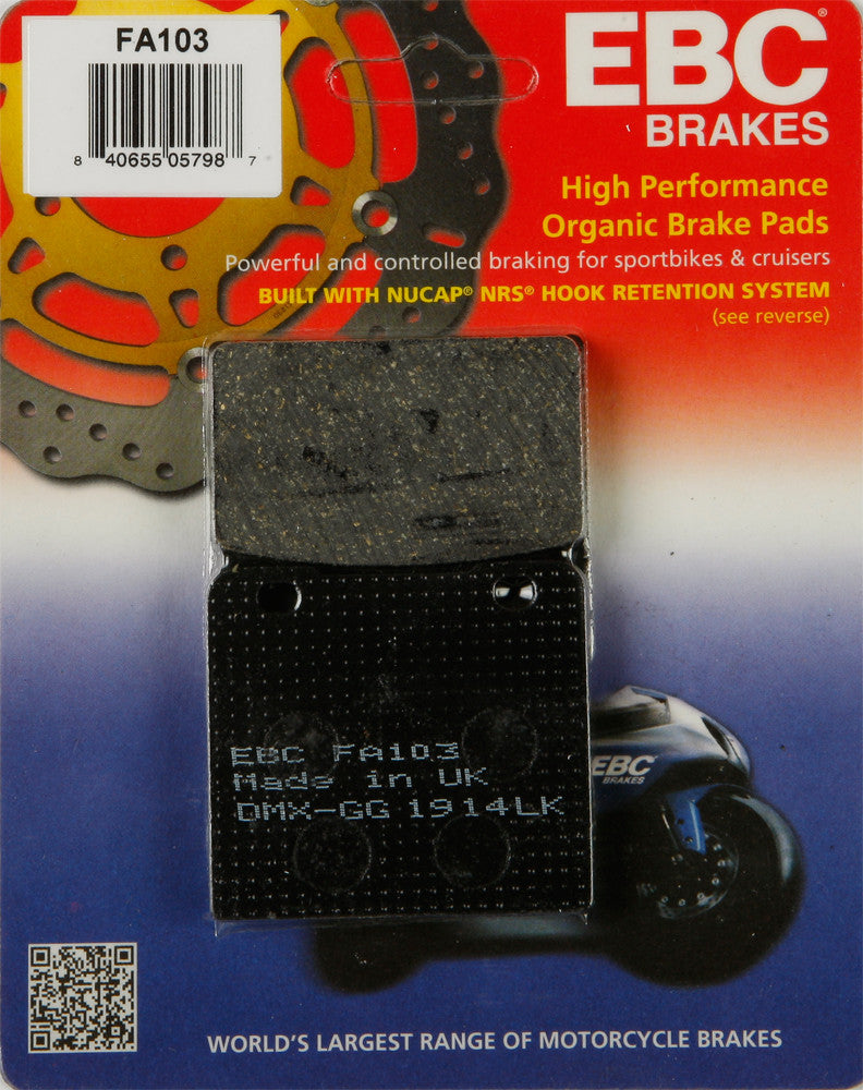 EBC BRAKE PADS FA103-atv motorcycle utv parts accessories gear helmets jackets gloves pantsAll Terrain Depot