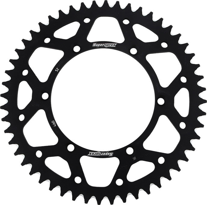 SUPERSPROX ALUMINUM SPROCKET 52T BLACK RAL-460-52-BLK