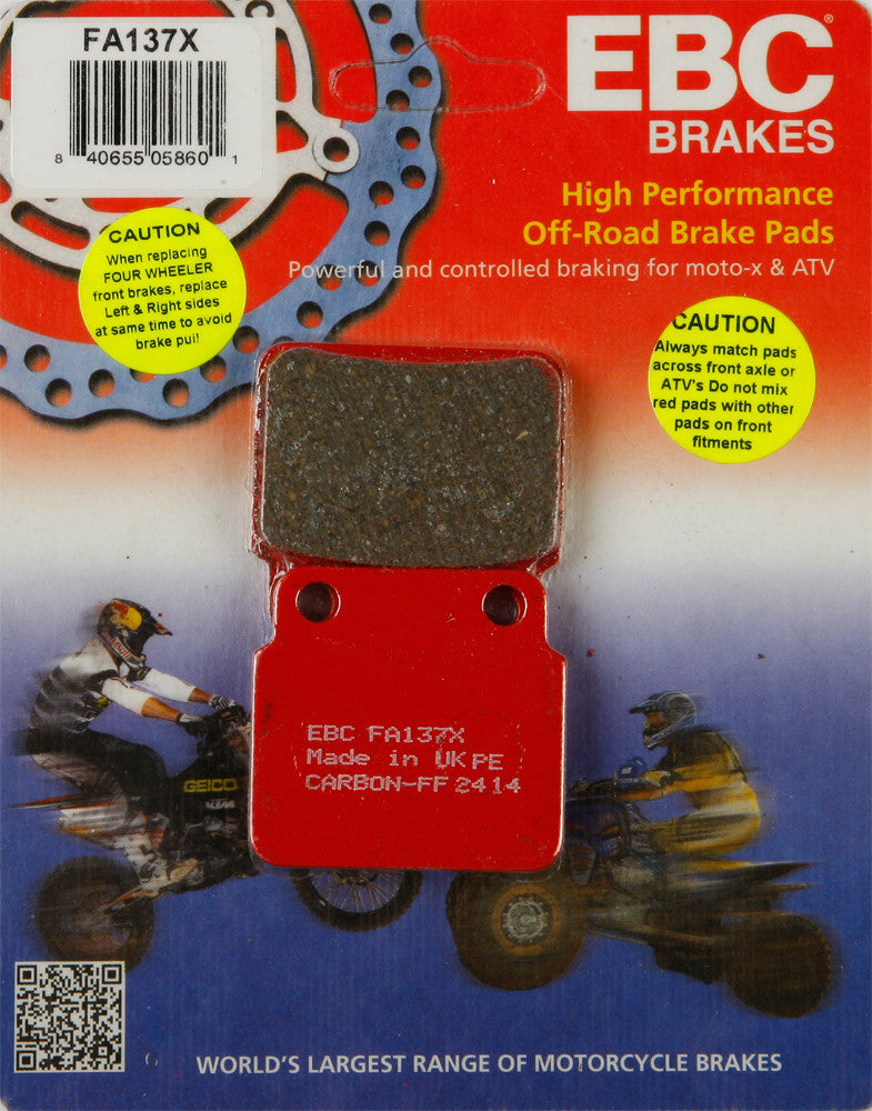 EBC BRAKE PADS FA137X-atv motorcycle utv parts accessories gear helmets jackets gloves pantsAll Terrain Depot