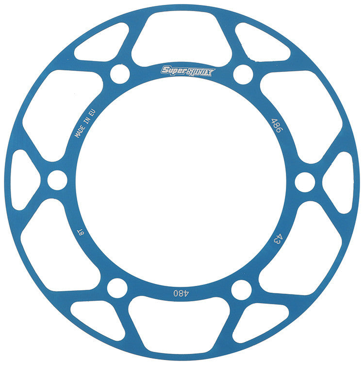 SUPERSPROX EDGE SPROCKET DISK BLUE RACD-480-43-BLU