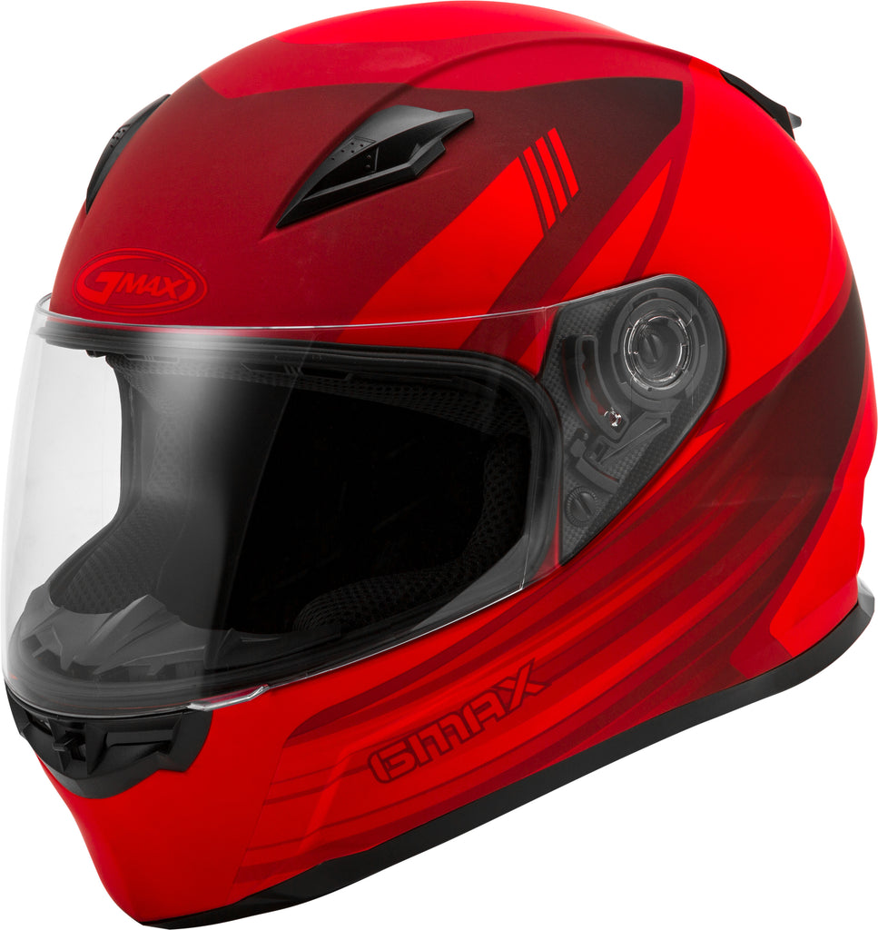 GMAX FF-49 FULL-FACE DEFLECT HELMET MATTE RED/BLACK XL G1494037