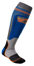 Load image into Gallery viewer, ALPINESTARS MX PLUS-1 SOCKS BLUE/ORANGE SMALL 4701820-7042-S