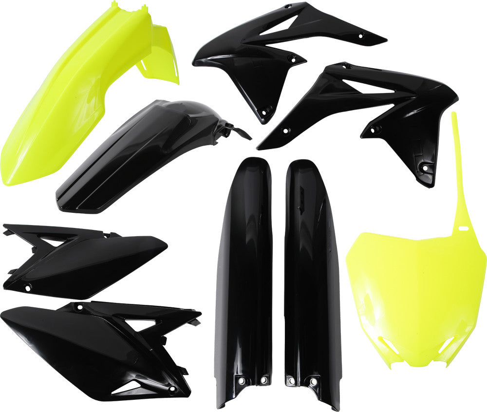 ACERBIS FULL PLASTIC KIT FLUORESCENT YELLOW/BLACK 2198035137-atv motorcycle utv parts accessories gear helmets jackets gloves pantsAll Terrain Depot